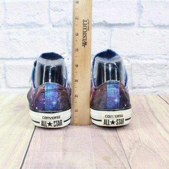 Converse All Star Multicolor Satin Galaxy Sneakers Low Top Shoes Size M 5 / L 7 - Picture 8 of 9
